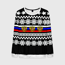 Мужской свитшот Rusiia winter pattern