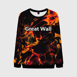 Мужской свитшот Great Wall red lava