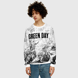 Свитшот мужской Green Day white graphite, цвет: 3D-белый — фото 2