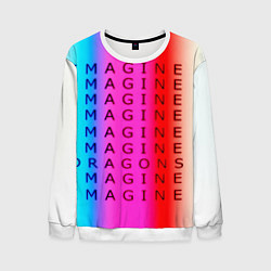 Мужской свитшот Imagine Dragons neon rock