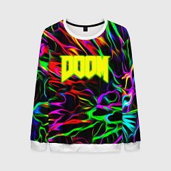 Свитшот мужской Doom optical colors, цвет: 3D-белый