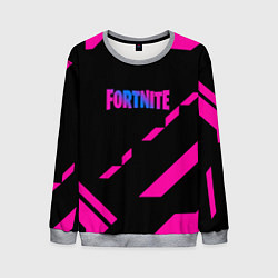 Свитшот мужской Fortnite geometry pink, цвет: 3D-меланж