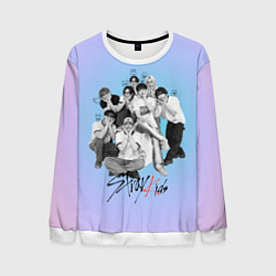 Свитшот мужской Stray Kids family photo, цвет: 3D-белый