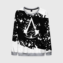 Свитшот мужской Assassins Creed logo краски, цвет: 3D-меланж