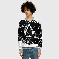 Свитшот мужской Assassins Creed logo краски, цвет: 3D-меланж — фото 2