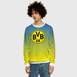 Свитшот мужской Borussia gradient, цвет: 3D-белый — фото 2