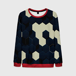 Мужской свитшот Соты абстракция