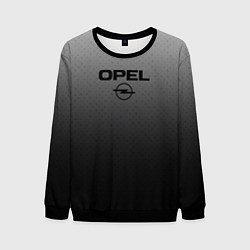 Свитшот мужской Opel тёмно-серый градиент, цвет: 3D-черный