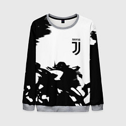 Свитшот мужской Juventus smoke black fire, цвет: 3D-меланж