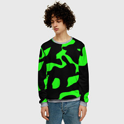 Свитшот мужской Зелёный камуфляж милитари, цвет: 3D-меланж — фото 2