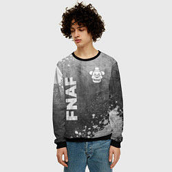 Свитшот мужской FNAF - grey gradient вертикально, цвет: 3D-черный — фото 2