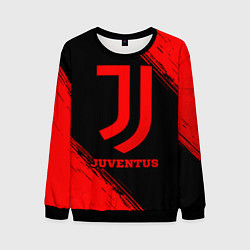 Свитшот мужской Juventus - red gradient, цвет: 3D-черный