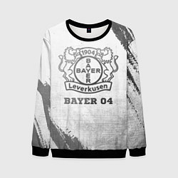 Свитшот мужской Bayer 04 - white gradient, цвет: 3D-черный