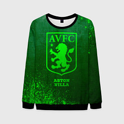 Свитшот мужской Aston Villa - green gradient, цвет: 3D-черный