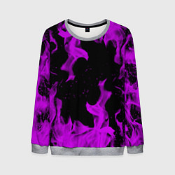 Мужской свитшот Неоновый огонь текстура