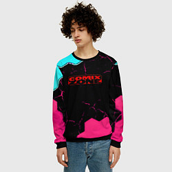 Свитшот мужской Comix zone hexagon, цвет: 3D-черный — фото 2