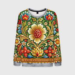 Мужской свитшот Стиль советского ковра узоры и орнамент