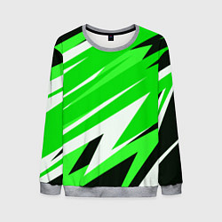 Мужской свитшот Geometry stripes green