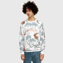 Свитшот мужской Уральский паттерн, цвет: 3D-белый — фото 2