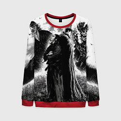 Свитшот мужской Musashi Miyamoto And Berserk, цвет: 3D-красный