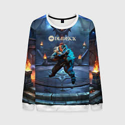 Свитшот мужской Kelvin Deadlock, цвет: 3D-белый