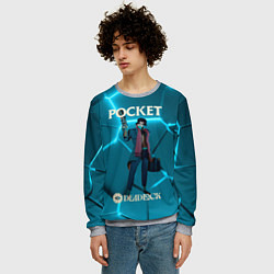 Свитшот мужской Pocket Deadlock, цвет: 3D-меланж — фото 2