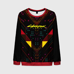 Свитшот мужской Cyberpunk2077 geometry, цвет: 3D-красный