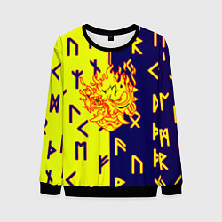 Свитшот мужской Samurai japan symbol, цвет: 3D-черный
