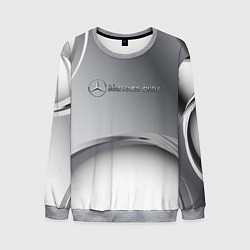 Свитшот мужской Mercedes benz grey, цвет: 3D-меланж