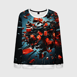 Мужской свитшот Геометрический взрыв пластин