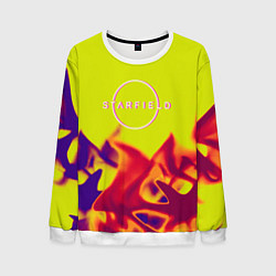Свитшот мужской Starfield fire steel, цвет: 3D-белый