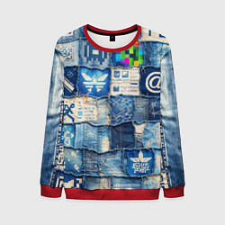 Мужской свитшот Пэчворк с игровыми значками