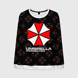 Свитшот мужской Resident evil - umbrella corporation, цвет: 3D-белый