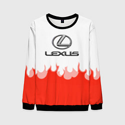 Свитшот мужской Lexus fire, цвет: 3D-черный