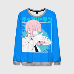 Свитшот мужской Макима персонаж Человек-бензопила, цвет: 3D-меланж