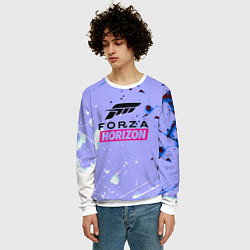 Свитшот мужской Forza Horizon краски текстура, цвет: 3D-белый — фото 2