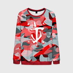 Свитшот мужской Doom камуфляж палача, цвет: 3D-красный