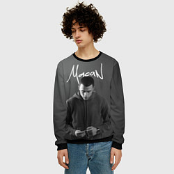 Свитшот мужской Певец Макан, цвет: 3D-черный — фото 2
