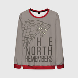 Свитшот мужской The North Remembers game of thrones, цвет: 3D-красный