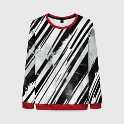 Мужской свитшот Платиновые и черные полосы