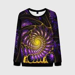 Свитшот мужской Fractal illusion steel, цвет: 3D-черный