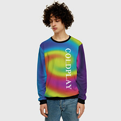 Свитшот мужской Coldplay moon music album, цвет: 3D-черный — фото 2