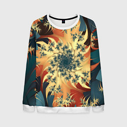 Мужской свитшот Оптические узоры фракталы