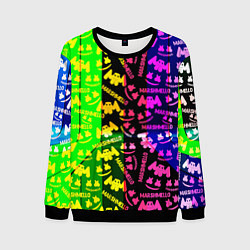 Мужской свитшот Marshmello pattern neon steel