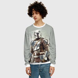 Свитшот мужской The Mandalorian - Din Djarin, цвет: 3D-белый — фото 2