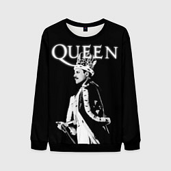 Свитшот мужской Queen Freddie Mercury король, цвет: 3D-черный