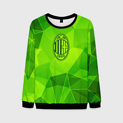 Свитшот мужской AC Milan green poly, цвет: 3D-черный