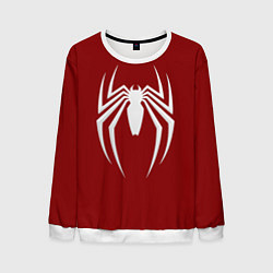 Свитшот мужской SpiderMan - logo, цвет: 3D-белый