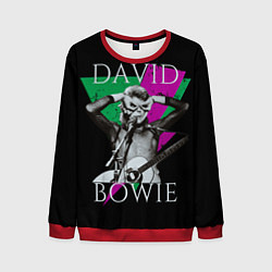Свитшот мужской David Bowie - hand goggles, цвет: 3D-красный