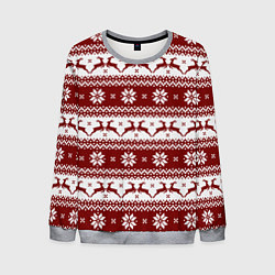 Мужской свитшот Скандинавский узор с оленями